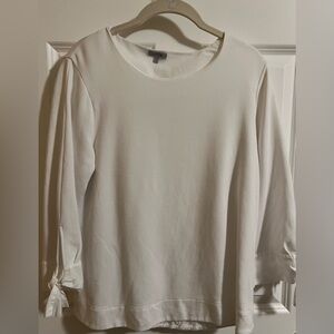 EUC Jigsaw white top. Size L